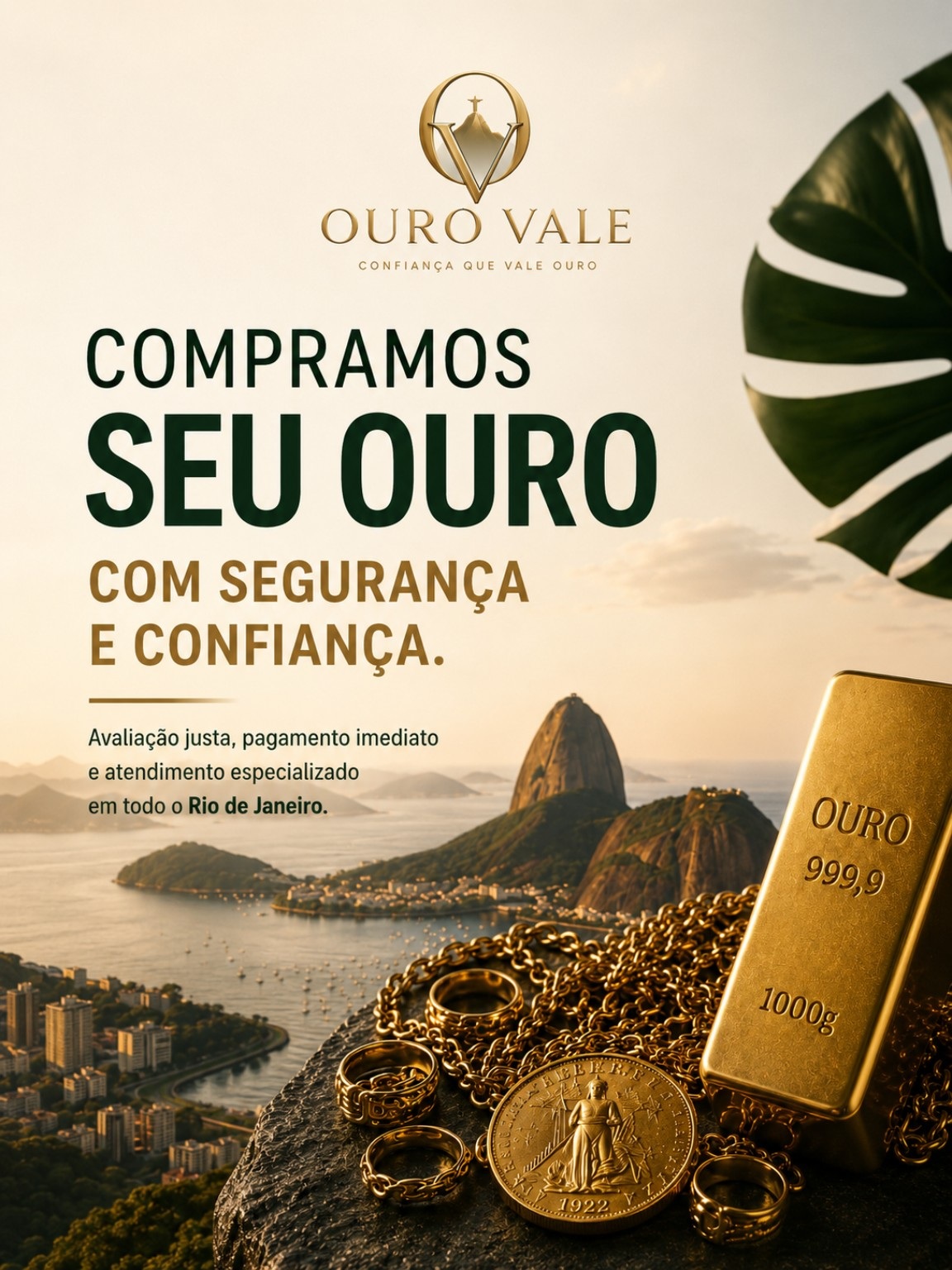 OURO VALE — compramos seu ouro com segurança e confiança no Rio de Janeiro